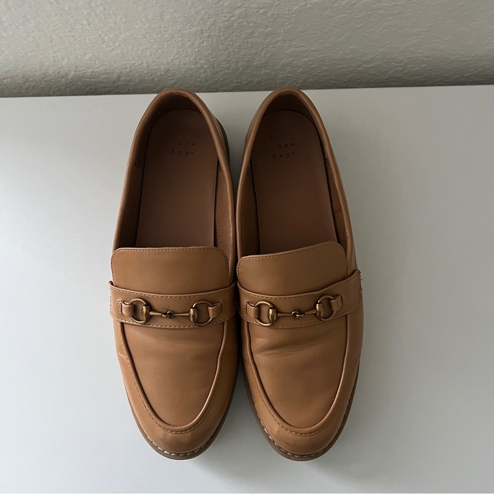 A New Day Men's Brown Slip-On Loafers